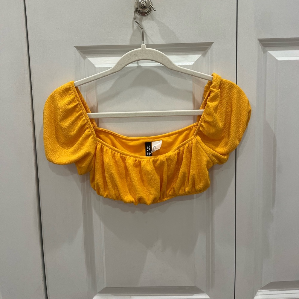 H&M Divided yellow top